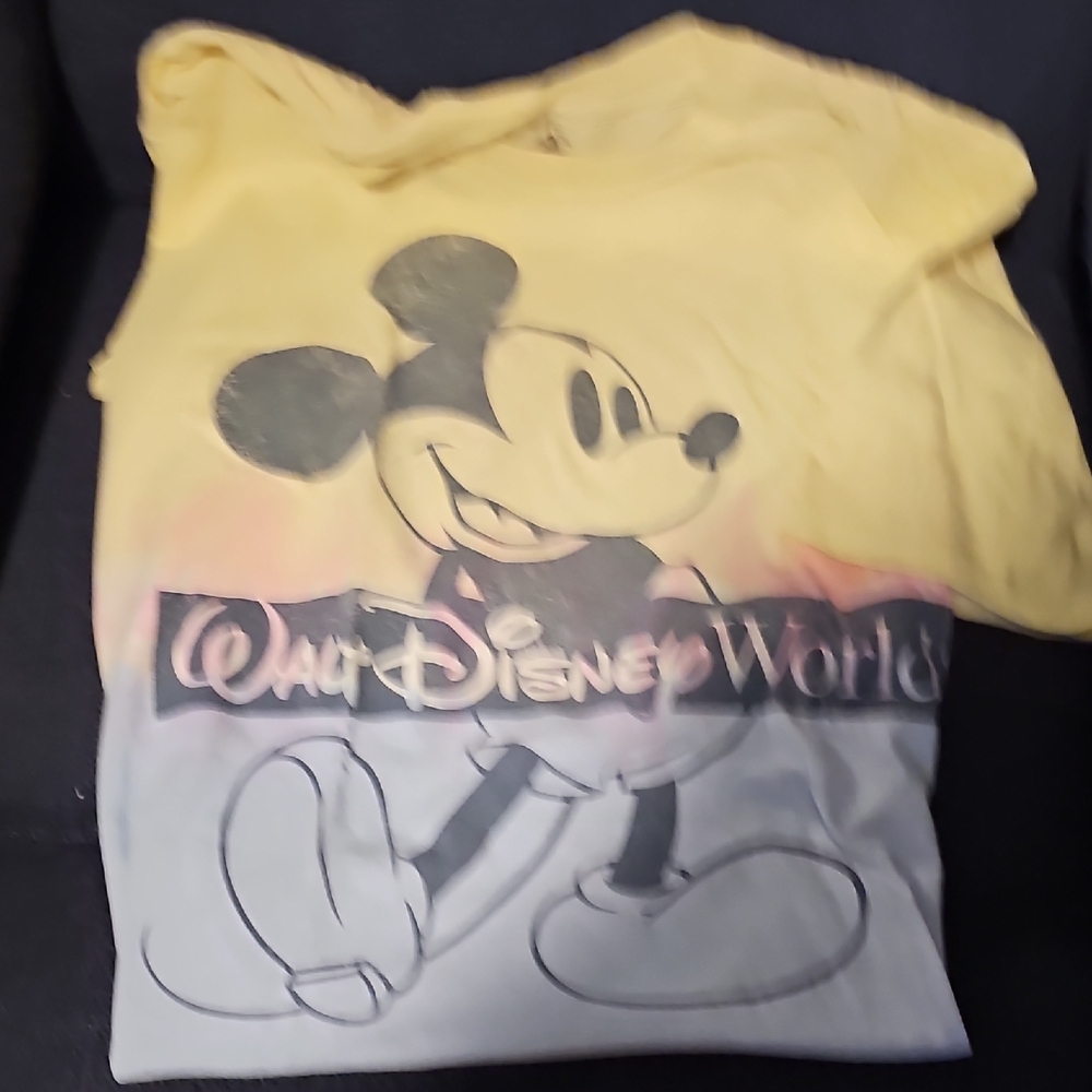 Disney Adult Yellow Mickey Mouse Shirt